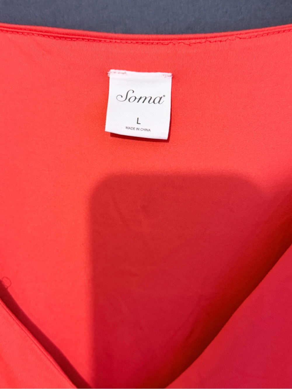Soma Coral V-Neck Dress - Picture 3 of 5